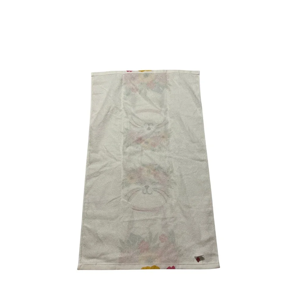 Ritz‎ Cat Floral Crown Kitchen Towel 100% Cotton White Pink Yellow Flower Pet